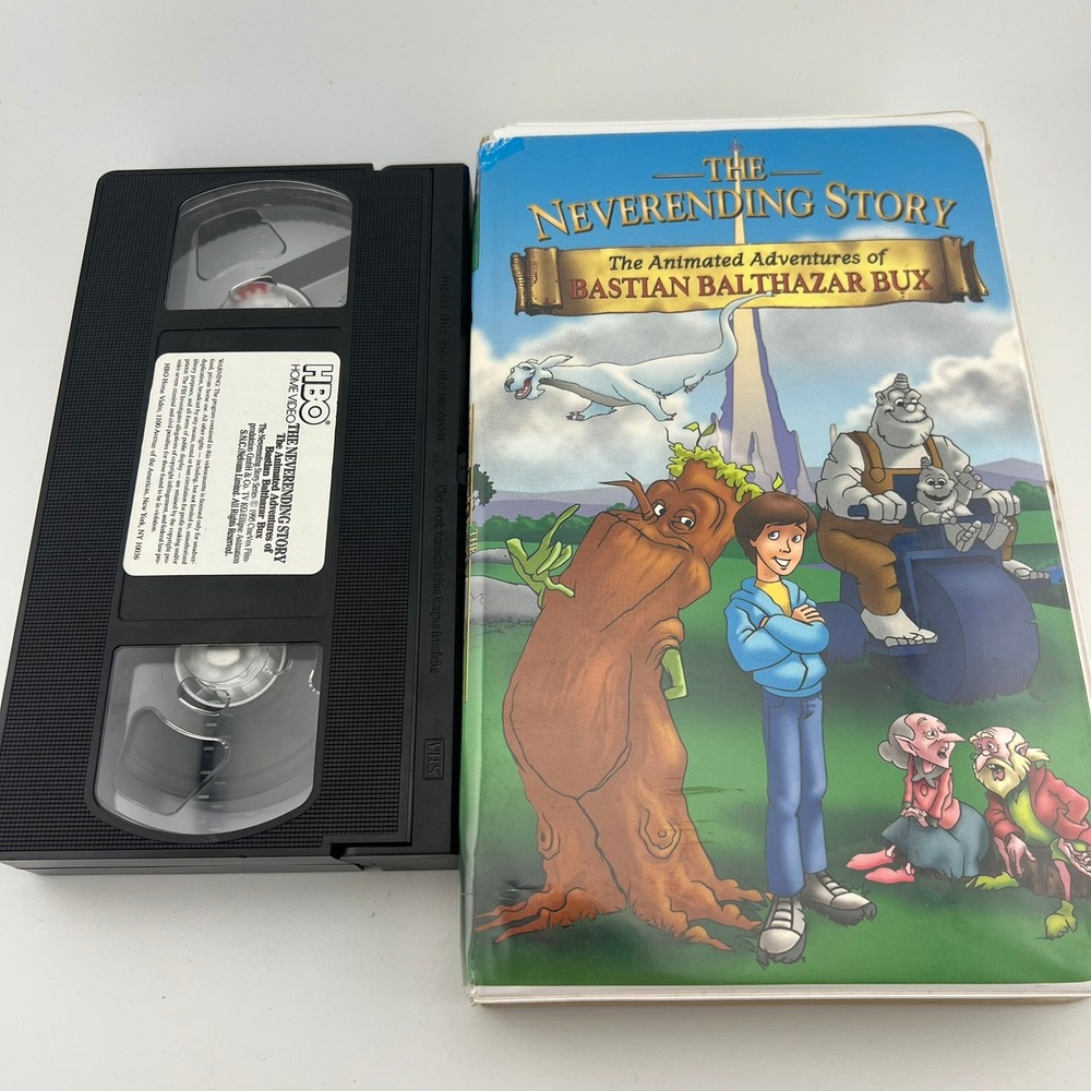NeverEnding Story Animated Bastian Bux VHS HBO Kids 1995 Fantasy